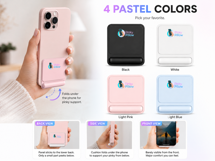 PinkyPillow Smartphone Pinky Treatment Comfort Mini Soft Pillow Phone Finger Cushion